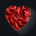 Passion Red Romantic Imitats Satin Briefbeschwerer<br><div class="desc">Passion Rote Romantische Imitate Satin personalisiert</div>