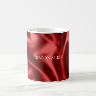 Passion Red Romantic Imitats Satin Kaffeetasse