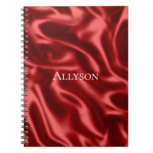 Passion Red Romantic Imitats Satin Notizblock