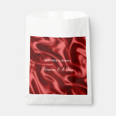 Passion Red Romantic Imitats Satin Wedding Geschenktütchen (Vorderseite)
