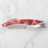 Passion Red Romantic Imitats Satin Wedding Kellnermesser (Rückseite)