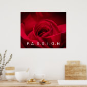Passion Rote Rose Poster (Küche)