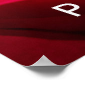 Passion Rote Rose Poster (Ecke)