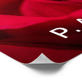 Passion Rote Rose Poster (Ecke)