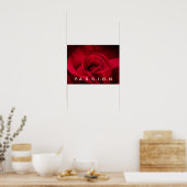 Passion Rote Rose Poster (Küche)