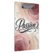 Passion Schrift | Elegante minimalistische Typogra Klemmbrett (Rechts)