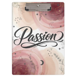 Passion Schrift | Elegante minimalistische Typogra Klemmbrett