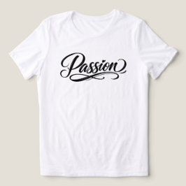 Passion Schrift | Elegante minimalistische Typogra Tri-Blend Shirt