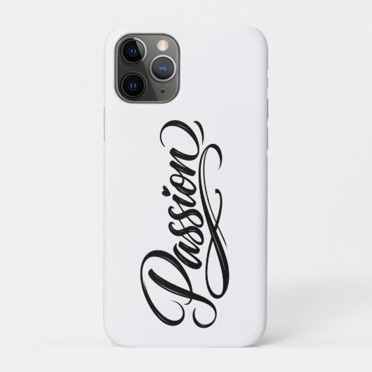 Passion Script | Elegant Minimalist Typography Case-Mate iPhone Hülle (Rückseite)