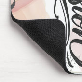 Passion Script | Elegant Minimalist Typography Mousepad (Ecke)