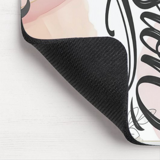 Passion Script | Elegant Minimalist Typography Mousepad (Ecke)