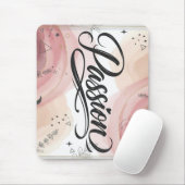Passion Script | Elegant Minimalist Typography Mousepad (Mit Mouse)