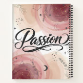 Passion Script | Elegant Minimalist Typography Notizblock (Rückseite)