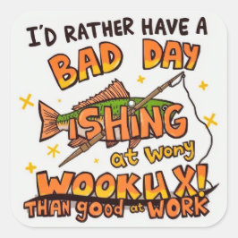 Passion über Produktivität in den Vordergrund stel Quadratischer Aufkleber