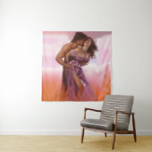 Passionate Embrace in Twilight Wandteppich (Beispiel)