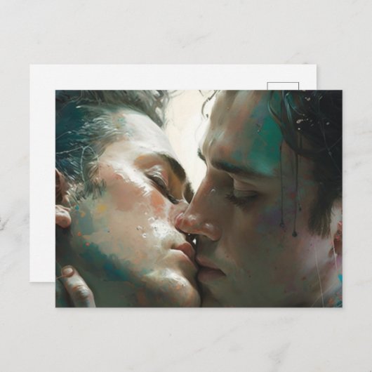 Passionate Kisses Postcard Postkarte (Vorne/Hinten)