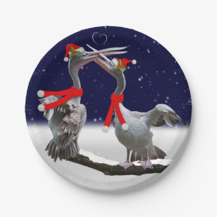 Passionate Pelicans Papierplatte Pappteller