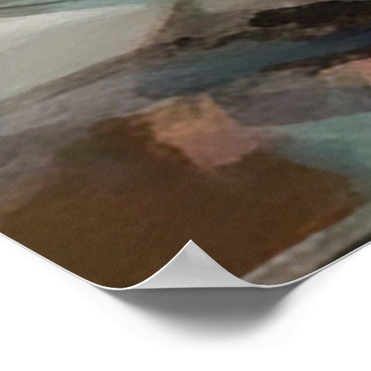 Passionate Tango Embrace Poster (Ecke)