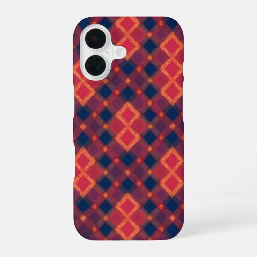 Passionate Tartan Plaid Phone Case iPhone 16 Hülle (Rückseite)