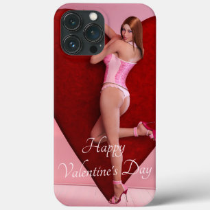 Passionate Valentine's Day Girl in einem Corset Case-Mate iPhone Hülle