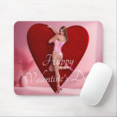 Passionate Valentine's Day Girl in einem Corset Mousepad (Mit Mouse)