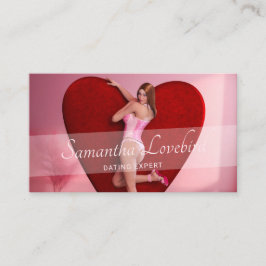 Passionate Valentine's Day Girl in einem Corset Visitenkarte