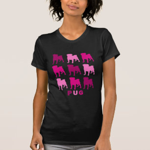 Passionelle rosa Möpsen T-Shirt