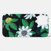 Passionflower Black Background Blume Nahtlos Case-Mate iPhone Hülle (Rückseite (Horizontal))