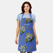 Passionflower Lavender Personalisiert Long Schürze (Getragen)