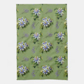 Passionflower Sage Green Floral Kitchen Geschirr H Geschirrtuch (Vertikal)