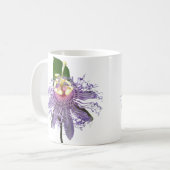 Passionflower - weiße Tasse (Vorderseite Links)