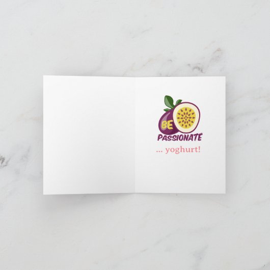 Passionfrucht-Jogurt Karte (Innenseite)