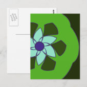 Passionfruit Blume Mandala Postkarte (Vorne/Hinten)