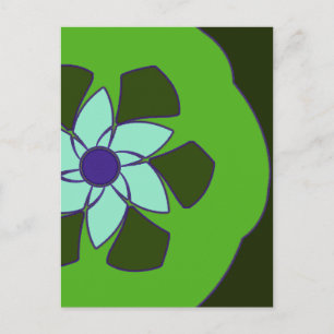 Passionfruit Blume Mandala Postkarte