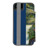 Passionierte Leute, die im Park spielen, NYC Incipio iPhone Geldbeutel-Hülle (Folio Rückseite)