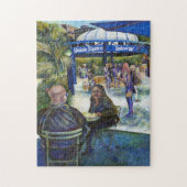 Passionierte Leute, die im Park spielen, NYC Puzzle (Vertikal)