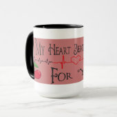 Passionierte Liebe Tasse (Vorderseite Links)