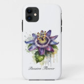Passionierte Lila Passion-Blume Case-Mate iPhone Hülle (Rückseite)