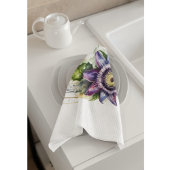 Passionierte Lila Passion-Blume Geschirrtuch