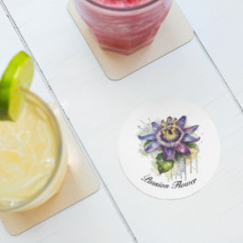 Passionierte Lila Passion-Blume Getränkeuntersetzer