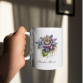 Passionierte Lila Passion-Blume Jumbo-Tasse