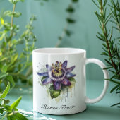 Passionierte Lila Passion-Blume Jumbo-Tasse