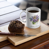 Passionierte Lila Passion-Blume Jumbo-Tasse