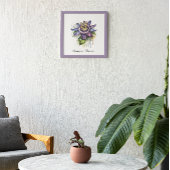 Passionierte Lila Passion-Blume Poster