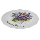 Passionierte Lila Passion-Blume Schneidebrett (Ecke)