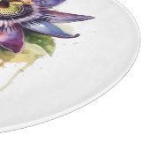 Passionierte Lila Passion-Blume Schneidebrett (Ecke)
