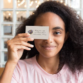 Passionierte Lila Passion-Blume Visitenkarte