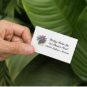 Passionierte Lila Passion-Blume Visitenkarte