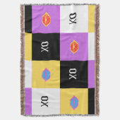 Passionierte Lips & XO Muster Decke (Vorderseite Vertikal)