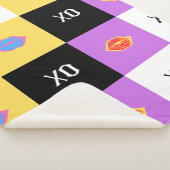 Passionierte Lips & XO Muster Sherpadecke (3/4)